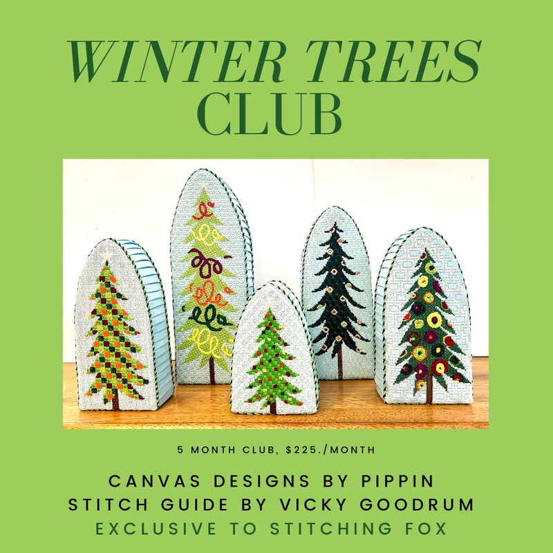 Winter Trees ∙ A 5-Month Subscription Stitch Club