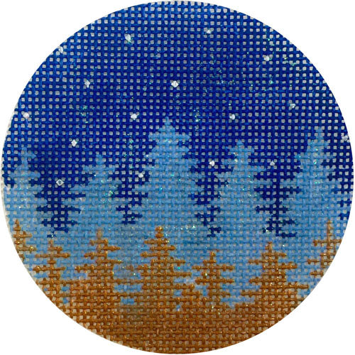 Faded Night Trees Ornament
