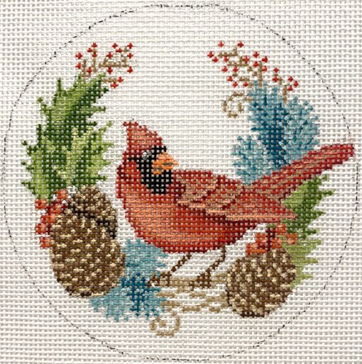 Cardinal & Pinecones