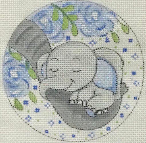 Baby Elephant w/ Flowers Boy