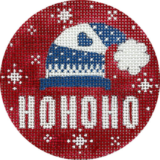 Blue Winter Hat - Ho Ho Ho