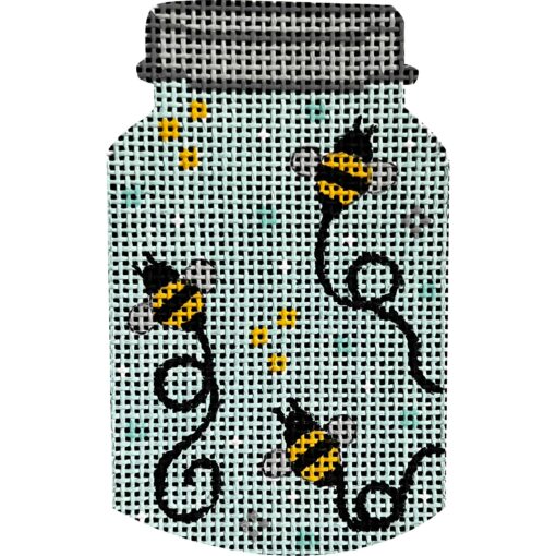 Bees In Mason Jar