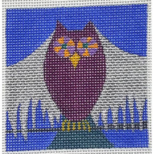3in Square Insert · Silver Winged Owl