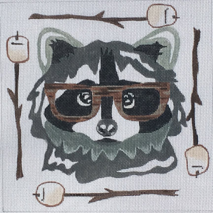 Raccoon with Glasses