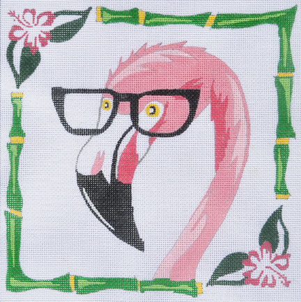 Flamingo with Glasses