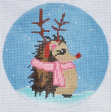 Reindeer Hedgehog Ornament