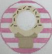 Ice Cream Monogram Round