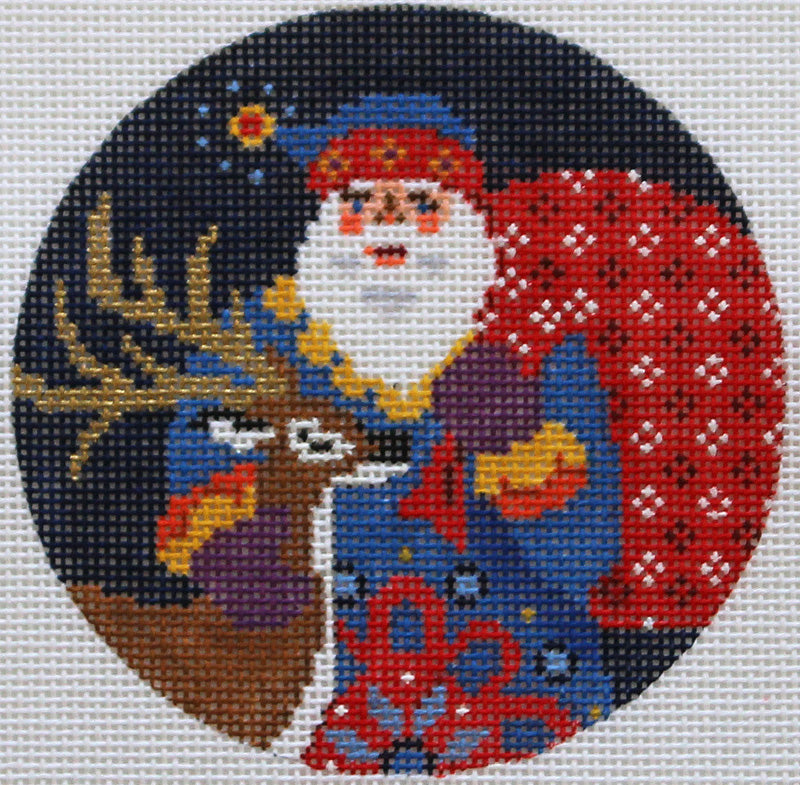 Abigail Cecile · Jacobean Santa W/ Deer Ornament
