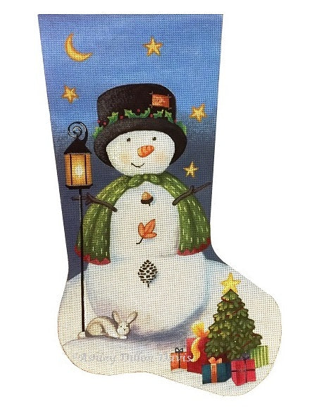 Starry Night Snowman - Stocking