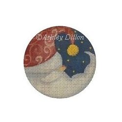 Moon Santa · 3" Round