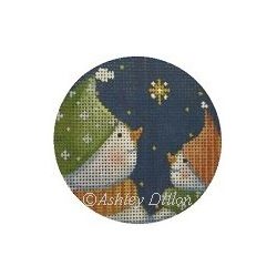 Star Wish Snowmen · 3" Round