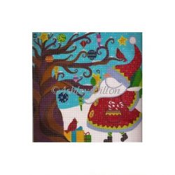 Santa Whimsy  8 x 8