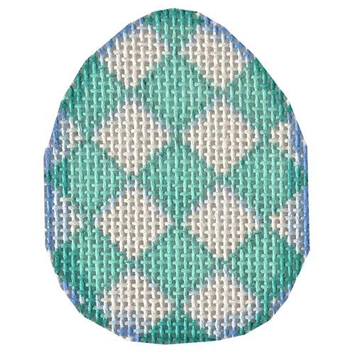 Aqua Harlequin Mini Egg