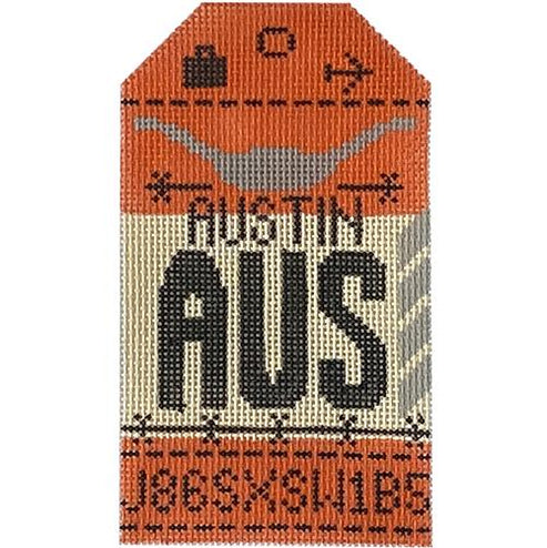 Retro Travel Tag · Austin
