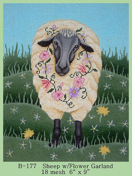 Sheep w/Flower Garland