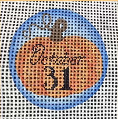 Halloween Pumpkin Round w/October 31st