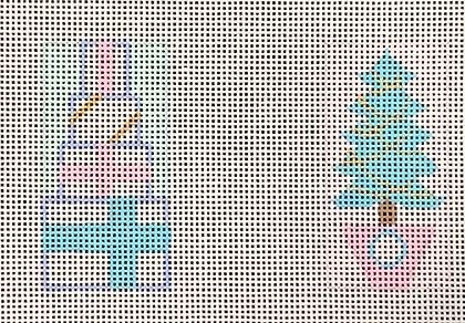 Presents/Tree Mini In Pink/Aqua