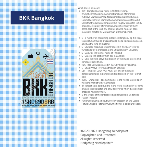 Retro Travel Tag · Bangkok