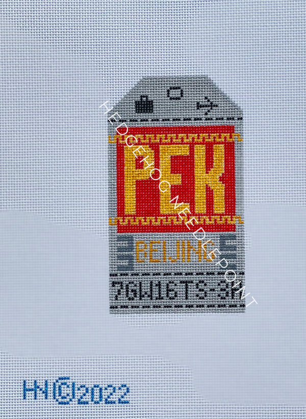 Retro Travel Tag · Beijing