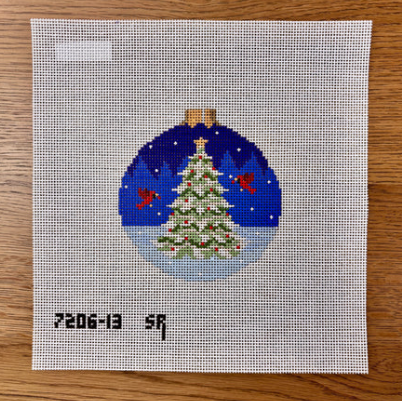 Cardinal Tree, 4.5" Round - 13 Mesh