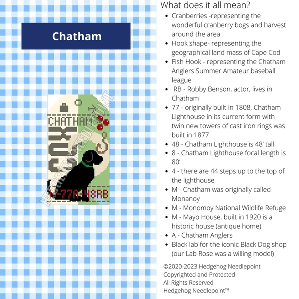 Retro Travel Tag · Chatham