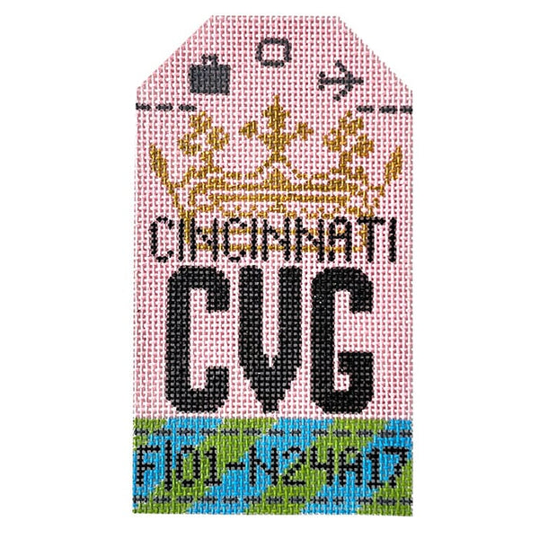 Retro Travel Tag · Cincinnati
