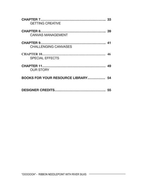 "OOOOOH" Book - The Essentials of Ribbon Needlework with River Silks