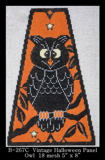 Vintage Halloween Panel - Owl