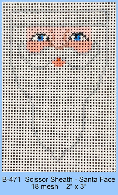 Scissor Sheath - Santa Face