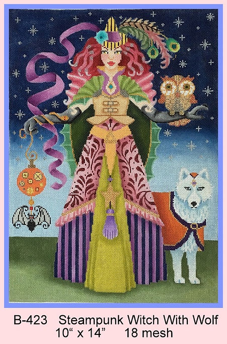 Steampunk Witch W/ Wolf