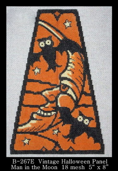 Vintage Halloween Panel - Man In Moon