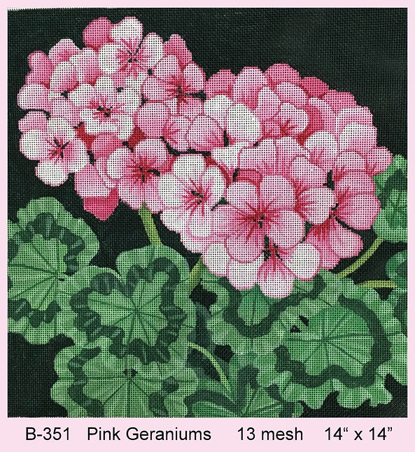 Pink Geraniums - 13 Mesh