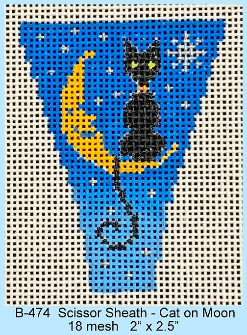 Scissor Sheath - Cat On Moon