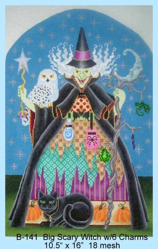 Big Scary Witch w/6 Charms