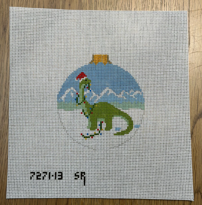 Dinosaur in Lights, 4.5" Round - 13 Mesh