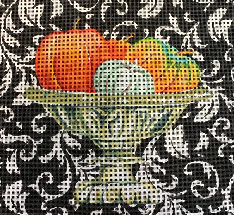 Elegant Pumpkins In Urn