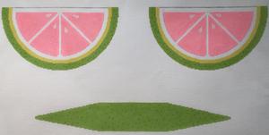 Large Pink Lemon/Lime Wedge Purse/Standup