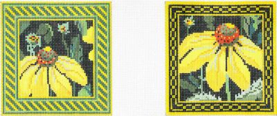 Yellow Echinacea Coasters