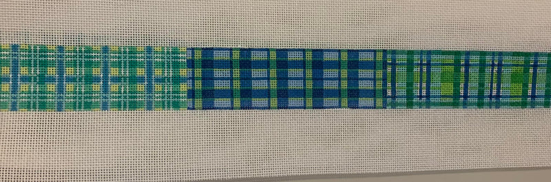Belt – Madras Patchwork – blues & greens
