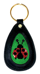 Oval Leather Key Fob Kit