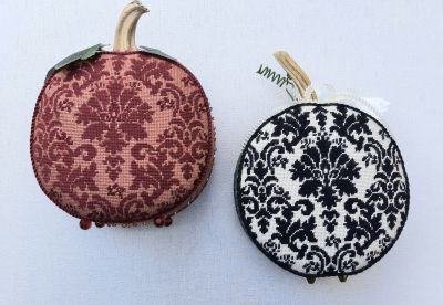 Teri's Damask Pumpkin - 2 pieces