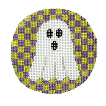 Ghost on Purple and Green Checks 18m