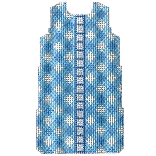 Blue Gingham Mini Shift