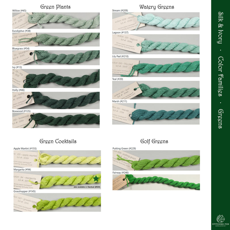 Silk & Ivory - Greens