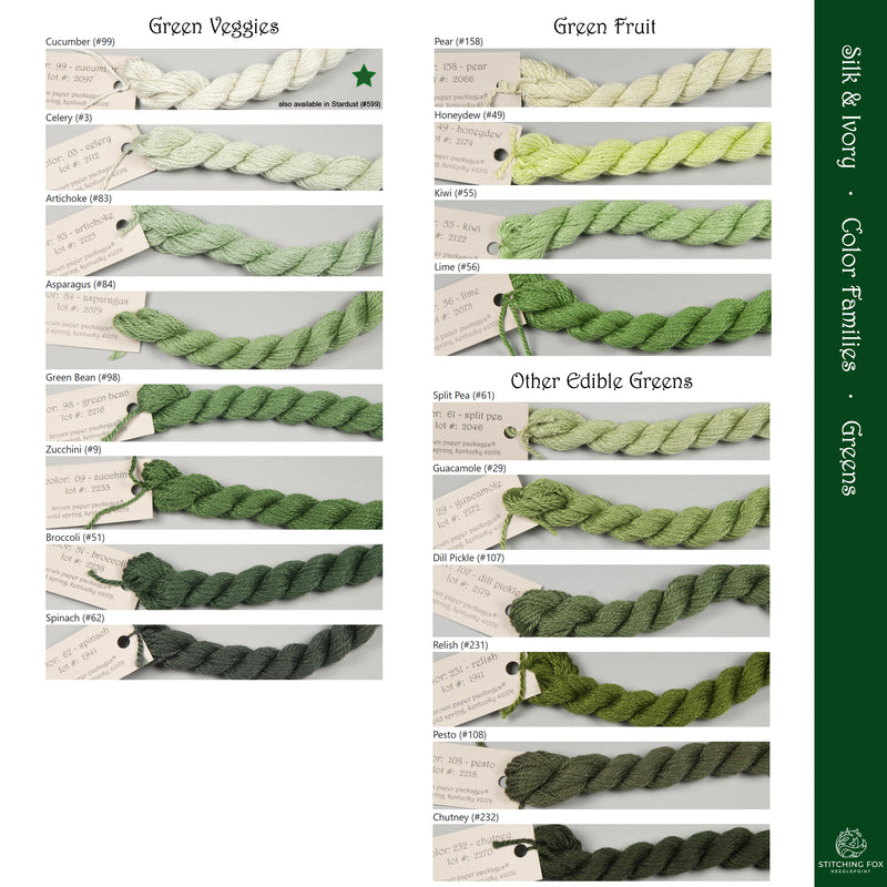 Silk & Ivory - Greens