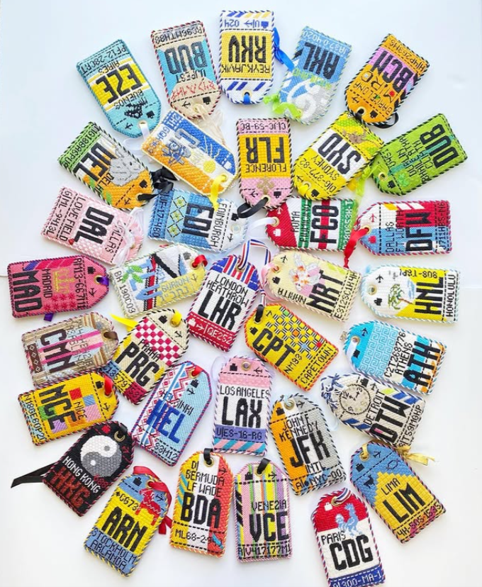 Retro Travel Tag · Amsterdam