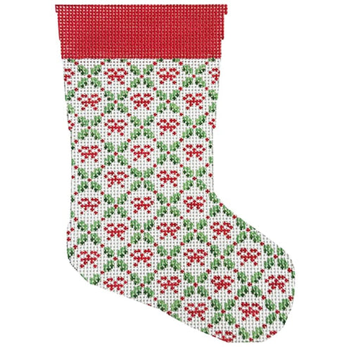 Holiday Trellis Mini Stocking