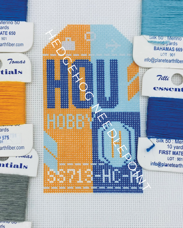 Retro Travel Tag · Houston Hobby