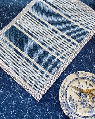 Ticking Pillow - Blue