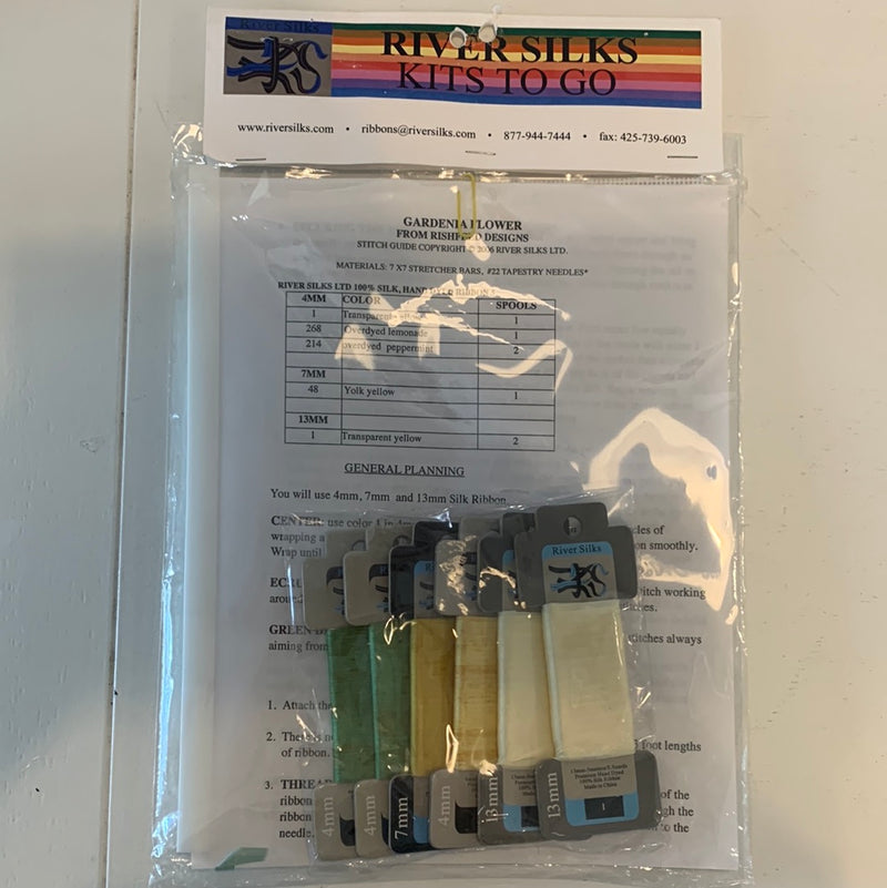 River Silks - Kits To Go (Flower on Green)